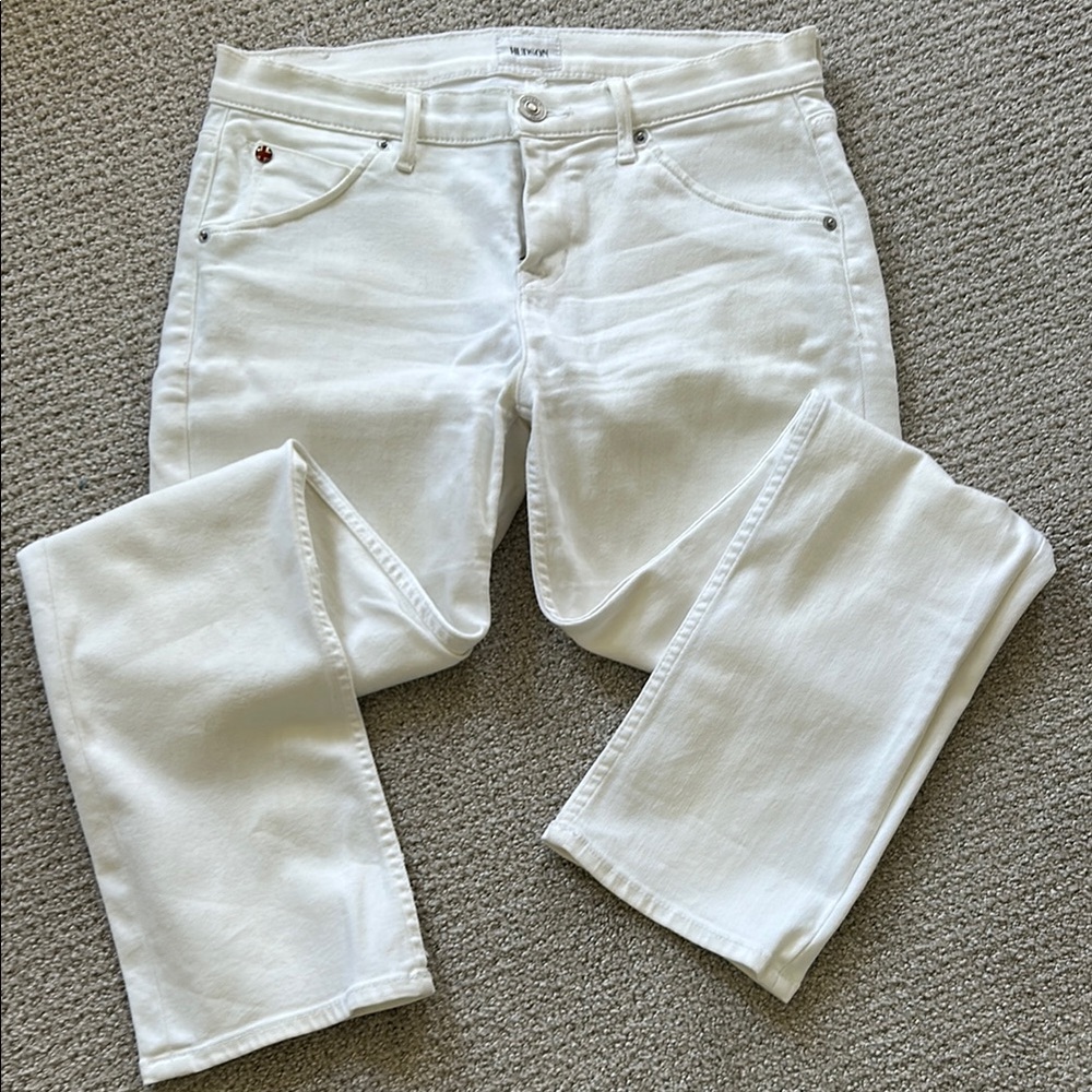 Hudson white denim jeans